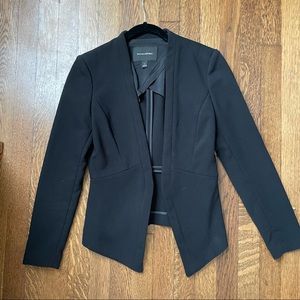Sharp and modern lapel-less Banana Republic black blazer
